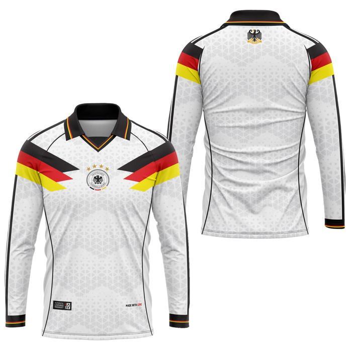 TERLARIS Nizesport - Jersey Fantasy Timnas Jerman LS Long Sleeve Lengan Panjang Vintage Retro BISA