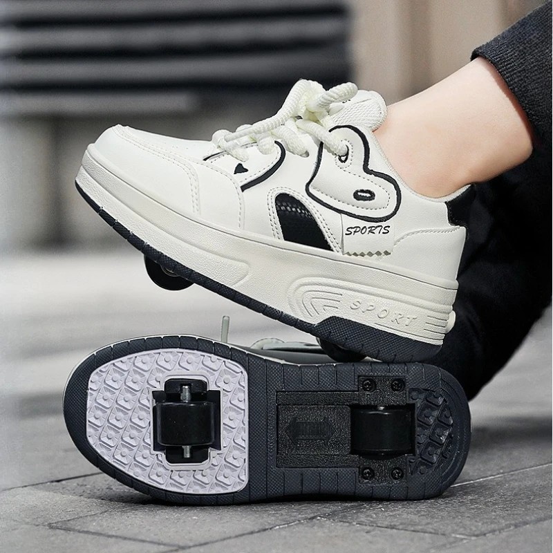 NEW 2 Wheel Racing Roller Skate shoe for Boys and Girls LED Roller Inline Skates Children's Ice