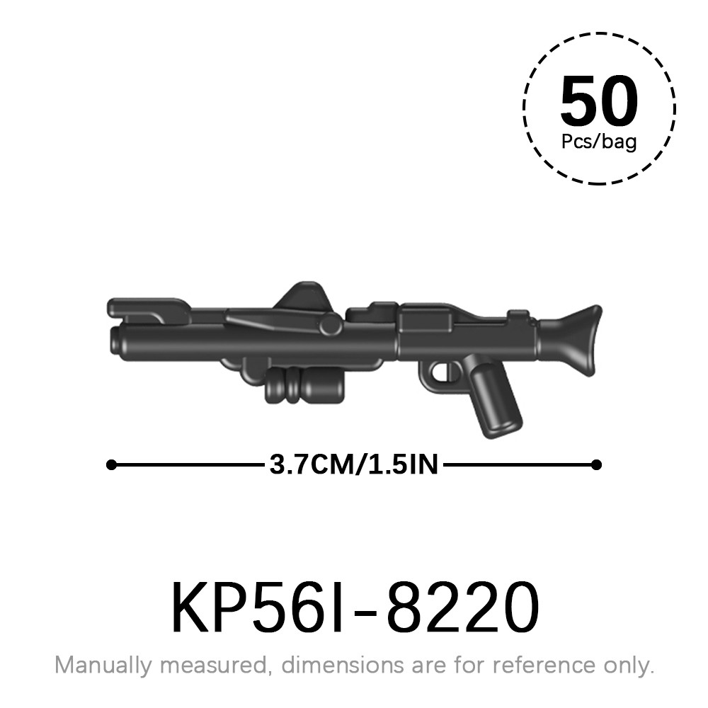 50pcs/lot Military Weapons Set SWAT WW2 Action Figures Parts MOC Bricks Star WW2 Corps Gun