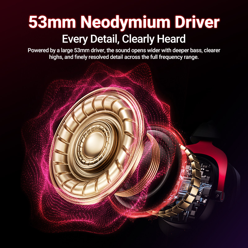 QCY Heroad VT200 Headset Gaming Over Ear