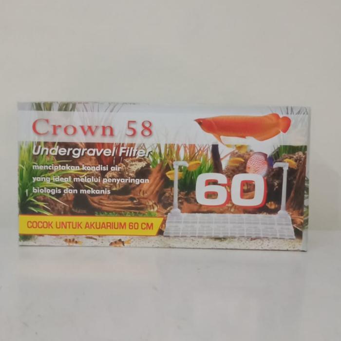 Terlariss UNDERGRAVEL CROWN 58 UGF FILTER AQUARIUM UG 60 AQUASCAFE AQUARIUM