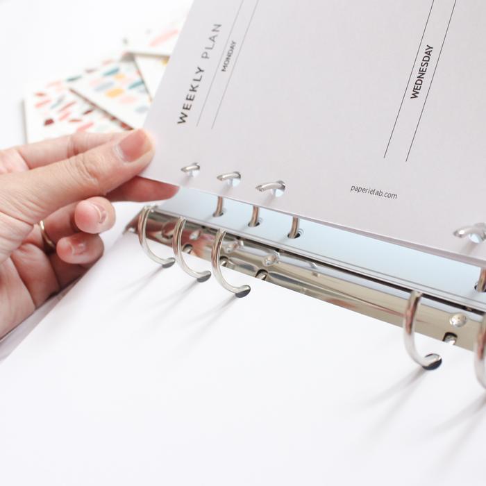 Transparent Binder Pink Paper