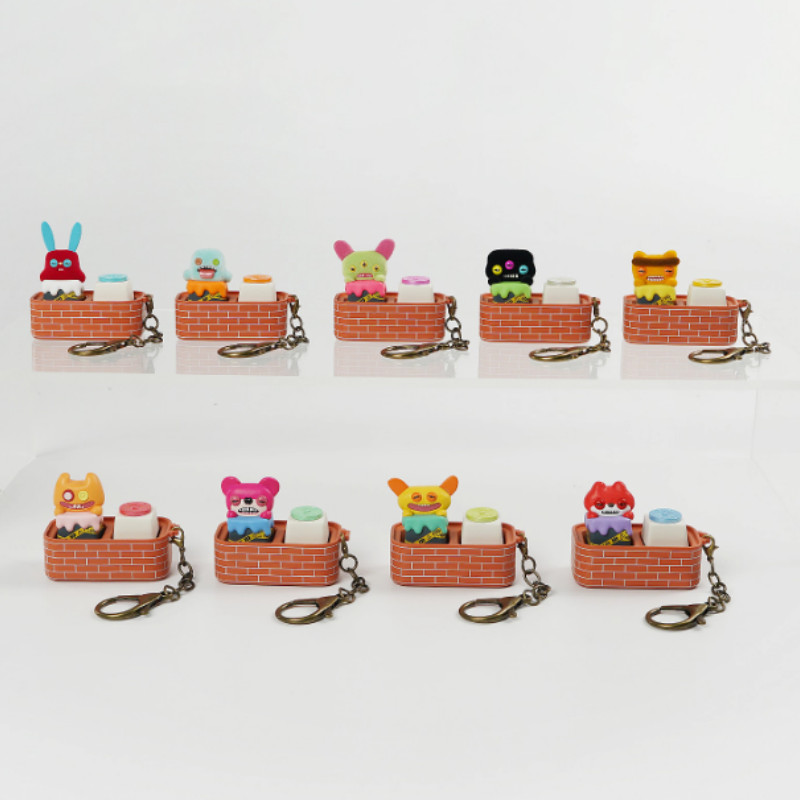 Fuggler X Jaka Fuggler Mechanical Keyboard Cap Blind Box Creative Stress Relief Esc Keycap Keychain