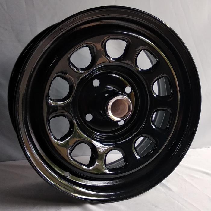 4pcs Velg Mobil Steel Daytona 15x7.0 4H 114.3 et0 Ring 15 R15 lebar 7 Mobil Kijang lama Kapsul Phant