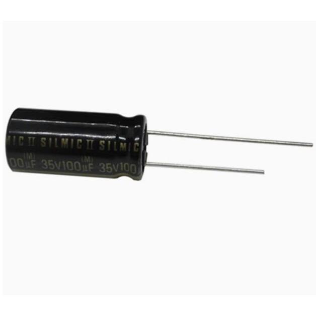 30pcs/lot Original Japanese ELNA SILMIC II 35v 100uf 10x20mm Audio Fever Electrolytic Capacitor free