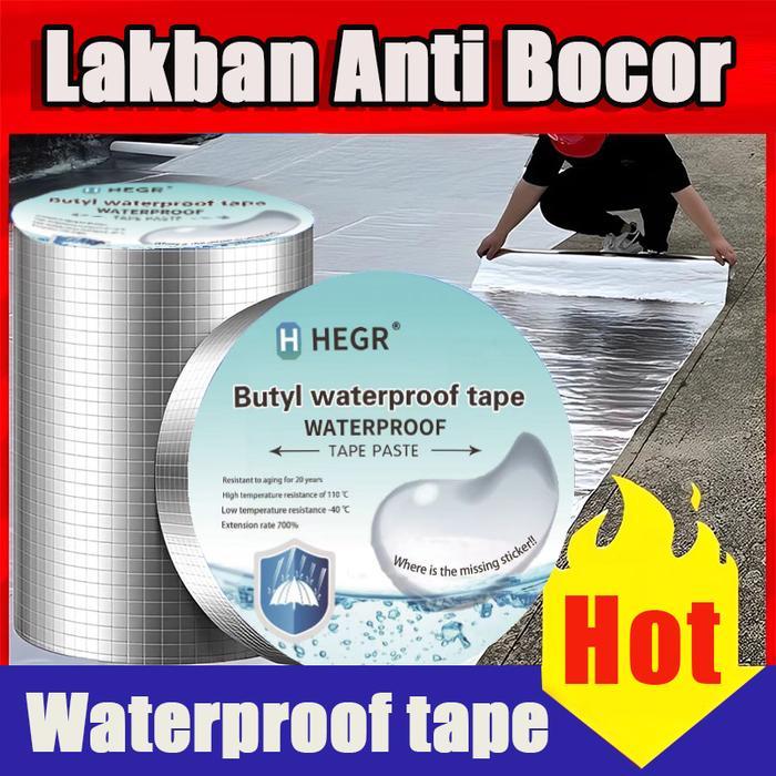 TERLARIS LAKBAN ANTI BOCOR / LAKBAN WATERPROOF / LAKBAN ALUMINIUM FOIL ANTI AIR/ANTI BOCOR ANTI