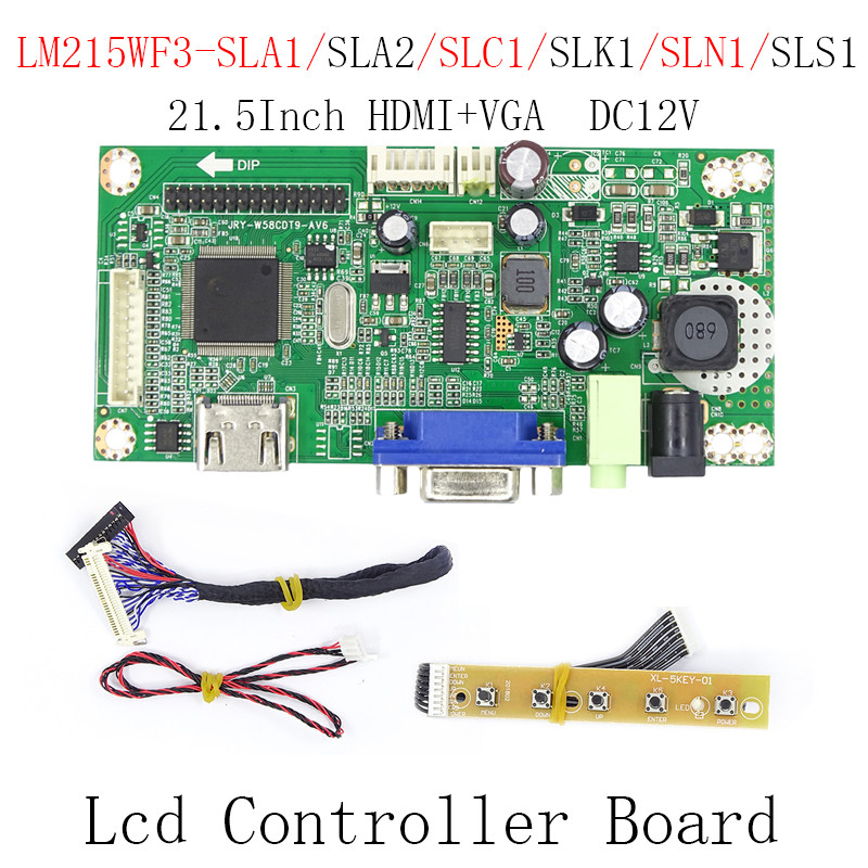 LM215WF3-SLA1/SLA2/SLC1/SLK1/SLN1 LCD Controller Board 21.5Inch HDMI and VGA DC12V 30pin LVDS LED