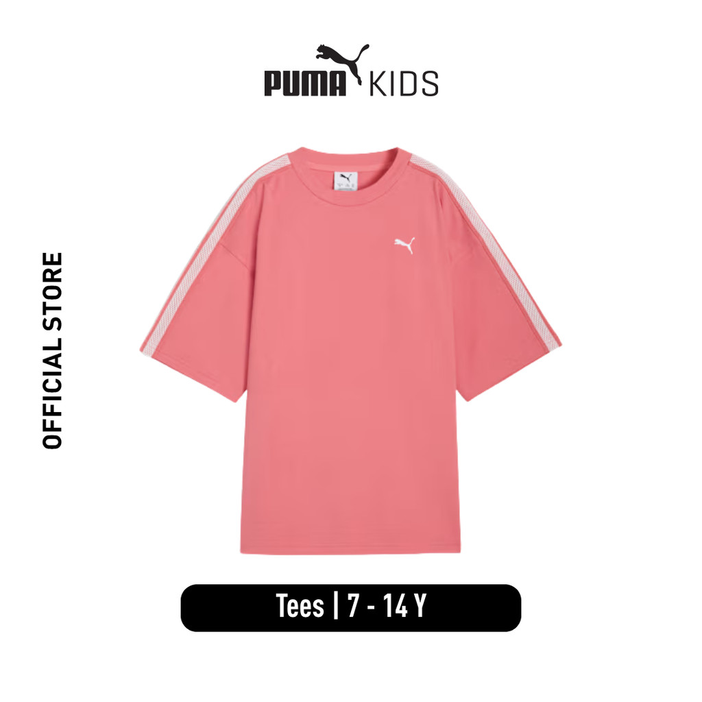 PUMA LUMINOUS CLOUD Oversized Graphic Tee 63451725 - Kaos Anak (Pink)