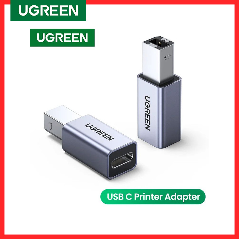 Ugreen USB 2.0 Printer Adapter USB C To USB Printer Adapter For Hard Drive Base Fax Machine Scanner