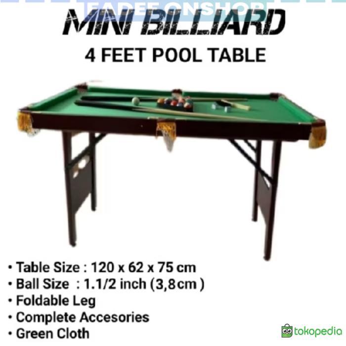 Meja Billiard Mini / Mini Pool Table / Billiard Table Folded Legs-fadefonshop