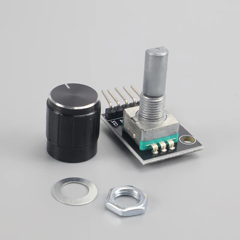 KY-040 Rotary Encoder Module with Push Button 20 PPR for Arduino Menu Control Volume Motor Position