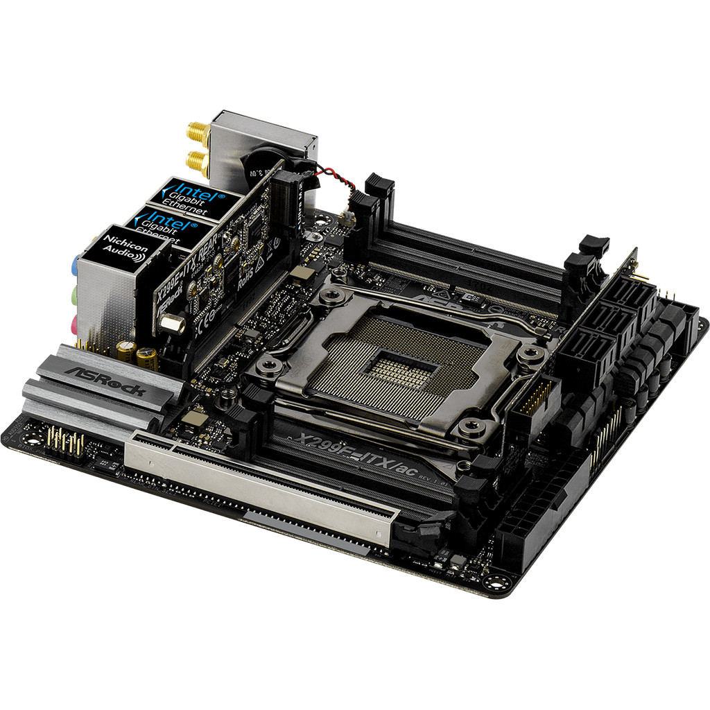 ASRock X299E-ITX/ac Mini ITX Motherboard DDR4 Intel X299 LGA 2066 support i9-9940X 9800X 7800X