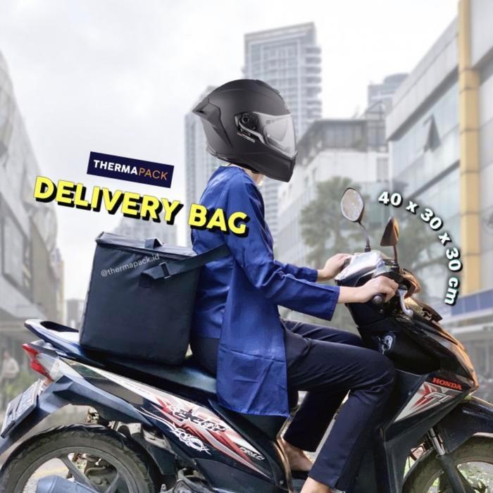 Thermapack Premium Delivery Bag - Cooler Bag Untuk Tas Kurir Motor, Tas Ojol Grabfood Gofood