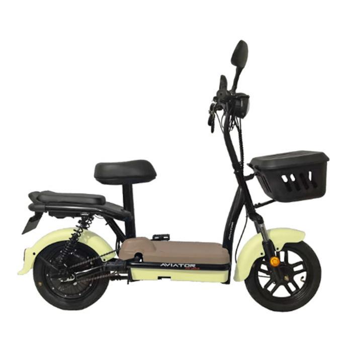 Tenta Bike Sepeda Listrik Dewasa Aviator AT 223 Bergaransi Resmi Free Bonus - Cream