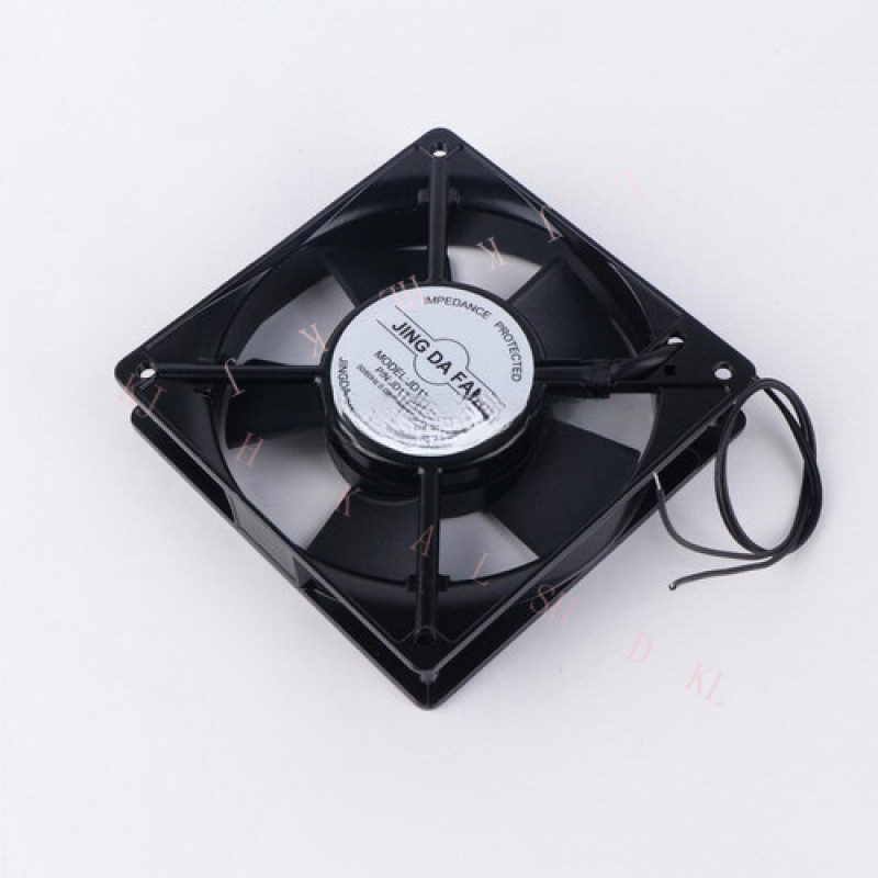 N FOR NEW JING DA FAN JD12025AC 220V 0.08/0.07A 12cm 12025 2 Wire
