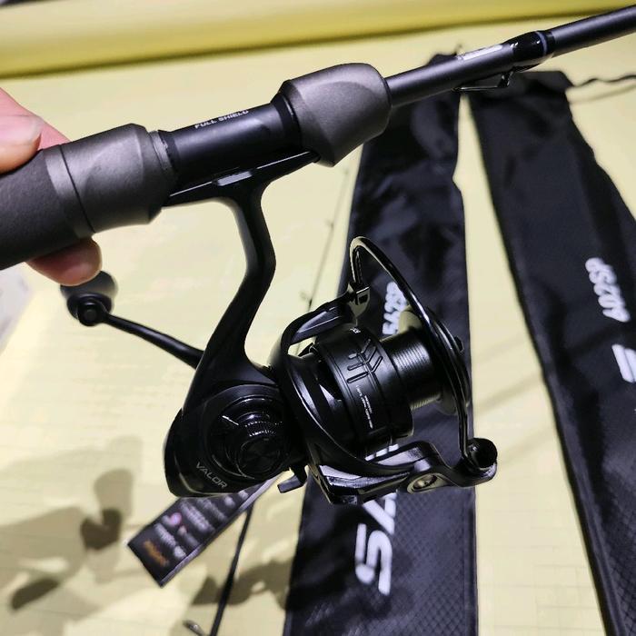 Pancing Satu Set Full Black Joran Blood Sable Reel Iroly Valor