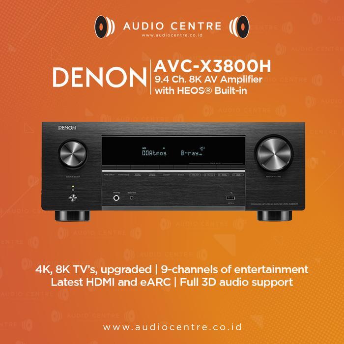 Denon AVC-X3800H AVCX3800H AV Receiver 9.4 ch Dolby Atmos 4K 8K