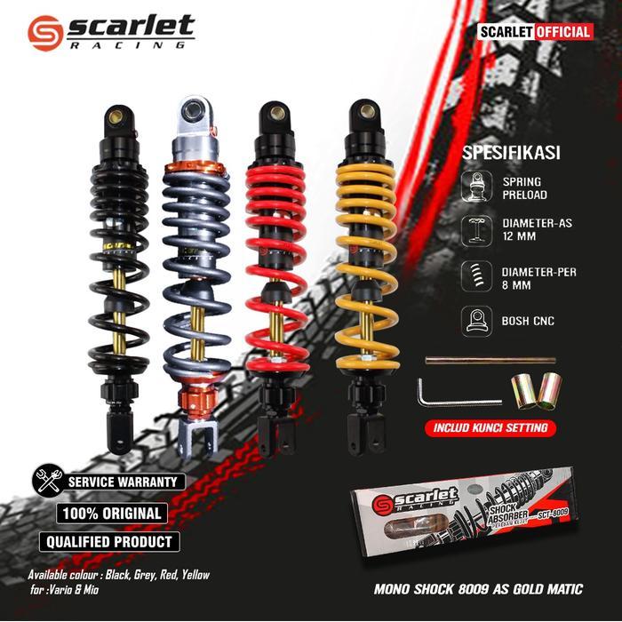 Scarlet Racing - Mono Shock Shok Shockbreaker 8009 As Gold Mio 310Mm