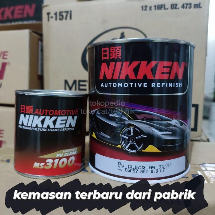 Nikken Pu Clear Ms 3100 1Liter Set / Clear Coat Nikken #Gratisongkir