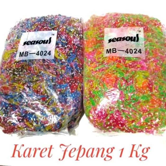 ORIGINAL 1 Kg Ikat Rambut Karet Jepang Kiloan Grosir Aksess Ikat Rambut Karet Murah Untuk Anak Dan
