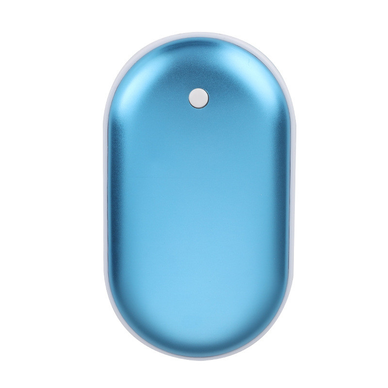 Mini Usb Charging Hand Warmer, Pebble Hand-Held Double-Sided Heating Hand Warmer And Power Bank