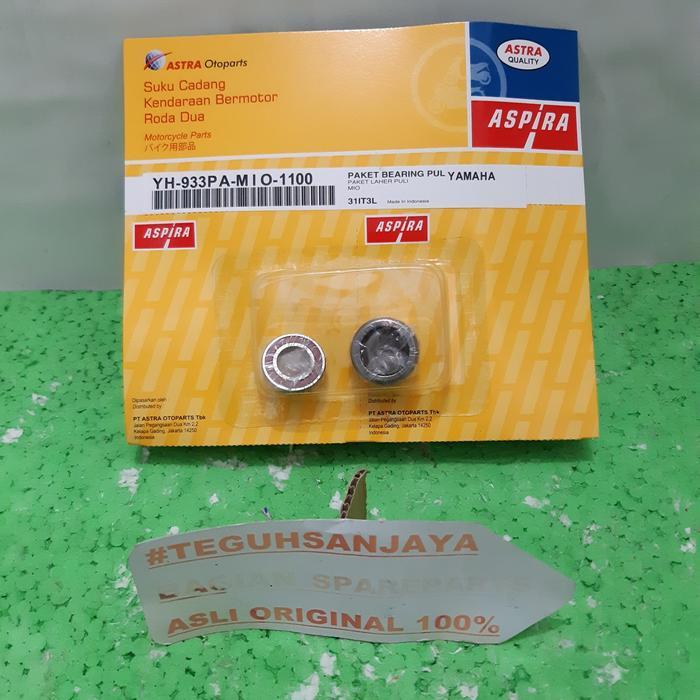 FREE ONGKIR PAKET BEARING PULI PULLEY YAMAHA MIO (HK172518RS & 6901RS) ASLI ASPIRA BISA COD