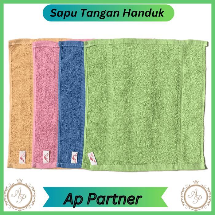 Paket Grosir 12 Pcs / 1 Lusin Sapu Tangan Handuk Kecil Polos Olahraga Pria Wanita Gunung Gede
