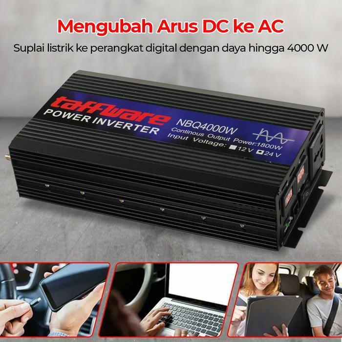 DEWA READY Inverter 4000 watt Pure Sine Wave DC 12v 24v To AC 220v 4000 watt ORIGINAL