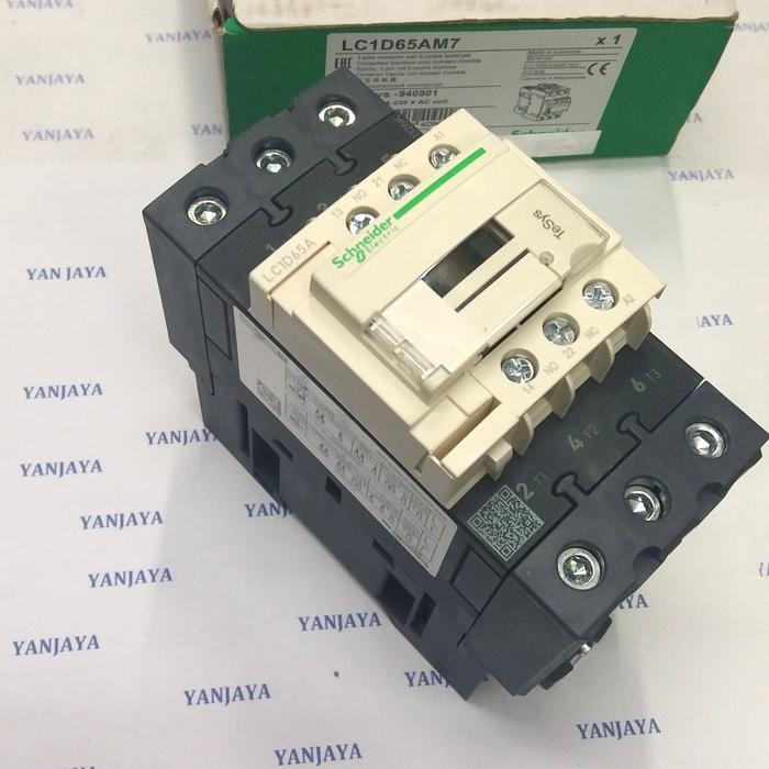KONTAKTOR LC1D65M7 80A 30KW 220VAC SCHNEIDER ORIGINAL