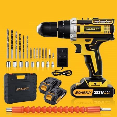 Krisbow - Mesin Bor Beton Elektrik Drill Baterai Mesin Bor 2 Speeed Bor Tanpa Kabel Bor Tangan