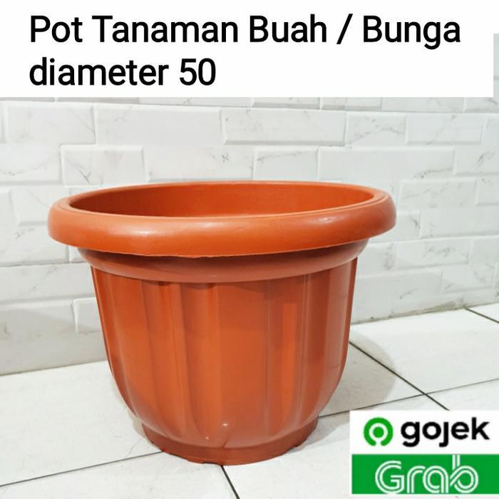 Terlaris Grosir 50Cm Pot Jumbo Besar Merah Pot BungaPot Buah Besar Pot Tanaman -Gratisongkir