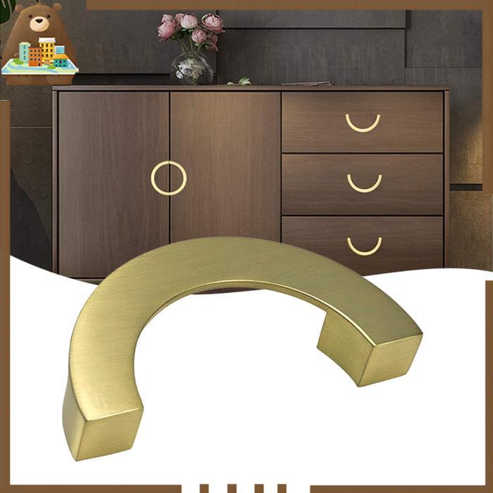 Half Circle Tarikan Lemari Dapur Handle Lemari Minimalis Gagang Pintu Lemari Tarikan Pintu Gold