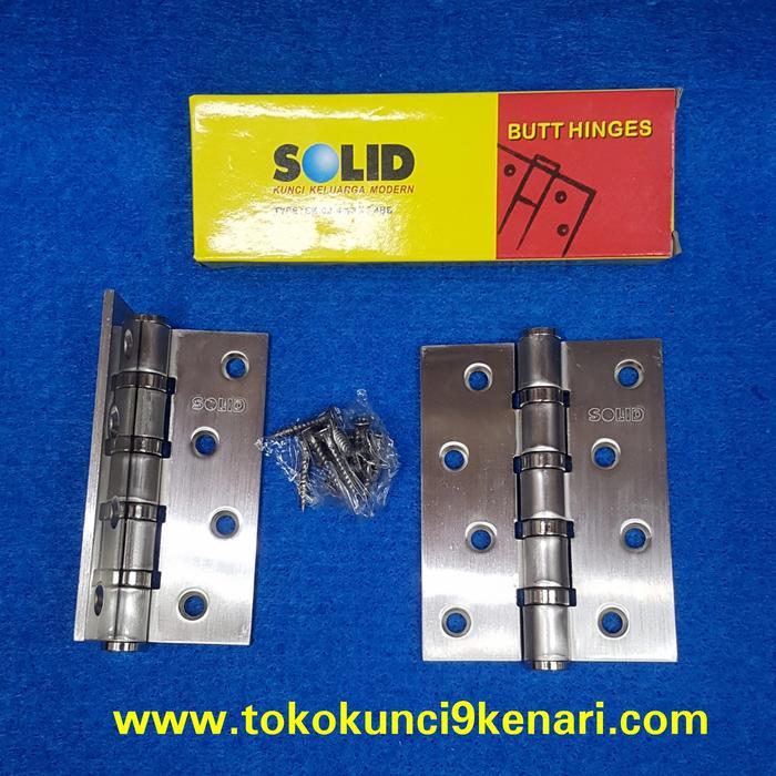 Engsel Pintu solid 4inch EK-02 SN Engsel Pintu Solid