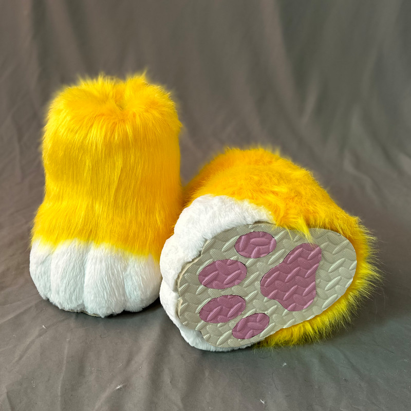 Fursuit feet paw shoes kit plush furry boots fursuit costume paw shoes halloween accessories cosplay