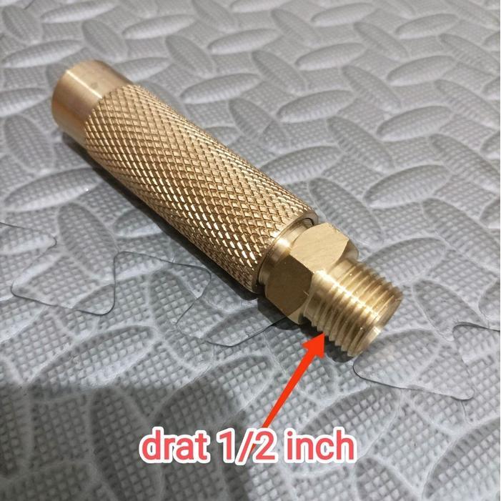 fdm nozel spray gun 1/2 inch stik cuci motor mobil bahan kuningan