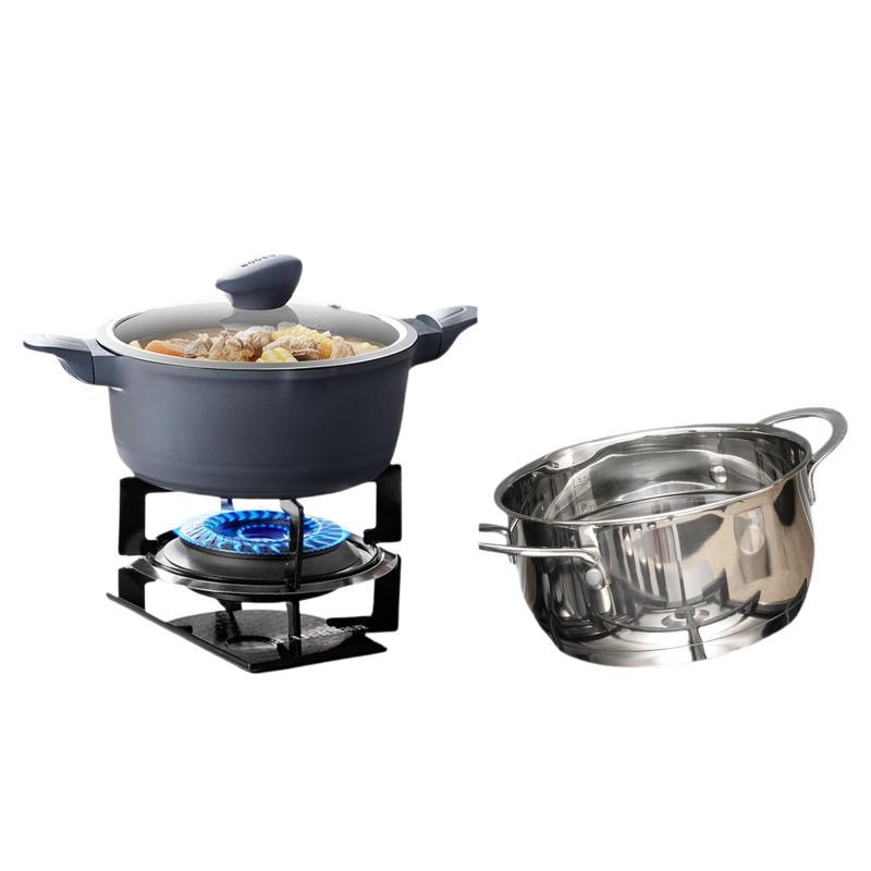 1pcs Gas Stove Support Stand, Stainless Steel Stand, Camping Iron Stove Ring, Heat Diffuser, Small