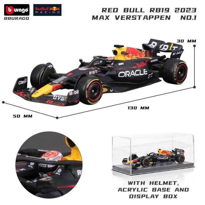 Burago Diecast F1 1/43 Red Bull Racing RB19 2023 Dust Cover Version