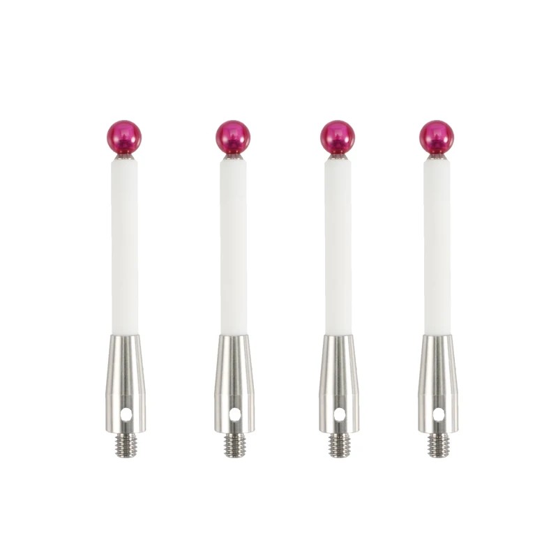 CMM TOUCH PROBE STYLUS 6MM DIAMETER RU BY BALL STEM CERAMIC ROD M4 CMM A-5000-3709 FOR RENISHAW