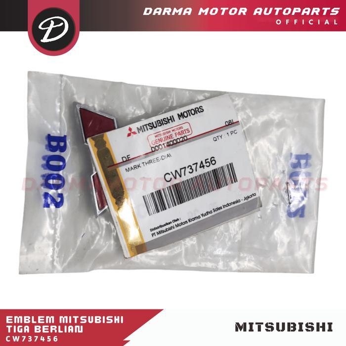 EMBLEM MITSUBISHI TIGA BERLIAN DEPAN BELAKANG KUDA GRANDIA DIAMOND CW737456 ASLI PROMO