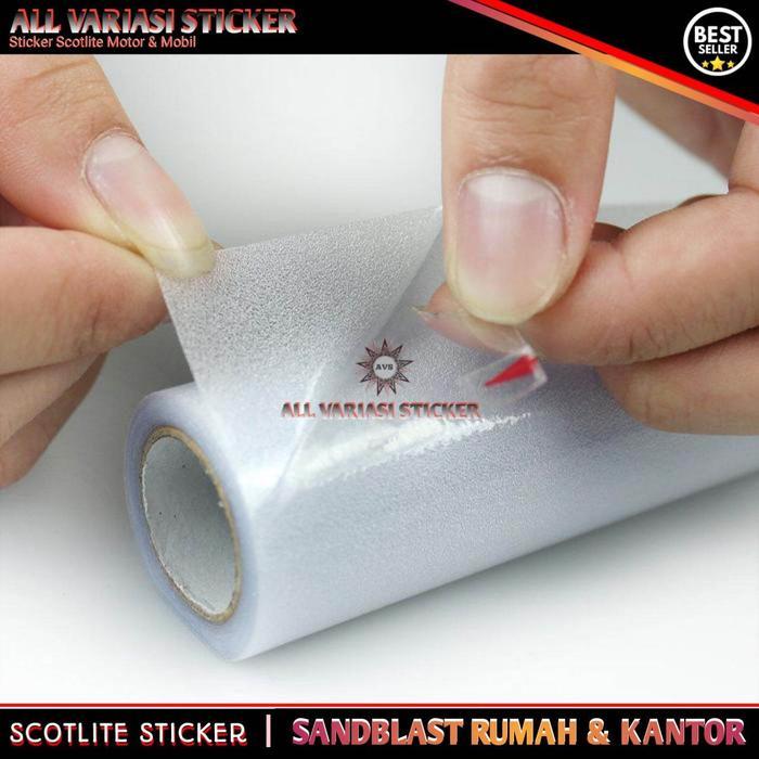 STIKER KACA JENDELA RUMAH / KACA FILM SANDBLAST WARNA BURAM / STICKER SUNBLAST POLOS