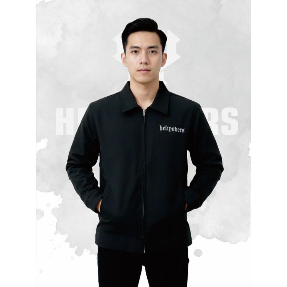 Heliyoders Work Jacket Enjoy The Mind unisex Diamond Dakron Black