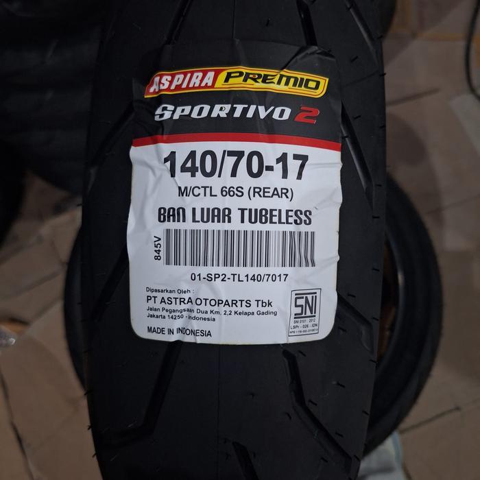 Ban Aspira Premio Sportivo 2 140/70 17 ring 17 Tubeless