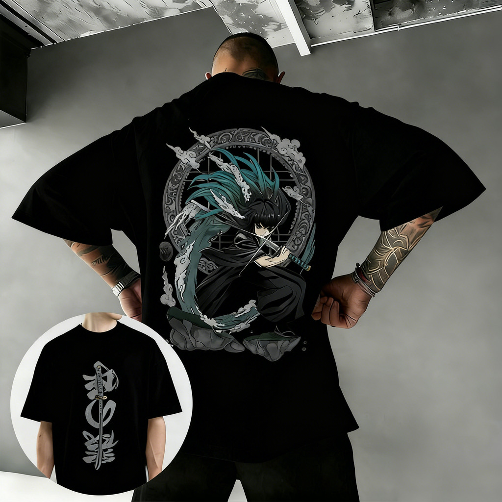 Demon Slayer Anime Printed T-shirt Men's and Women's T-shirt Men's Top Sports T-shirt Men's T-shirt