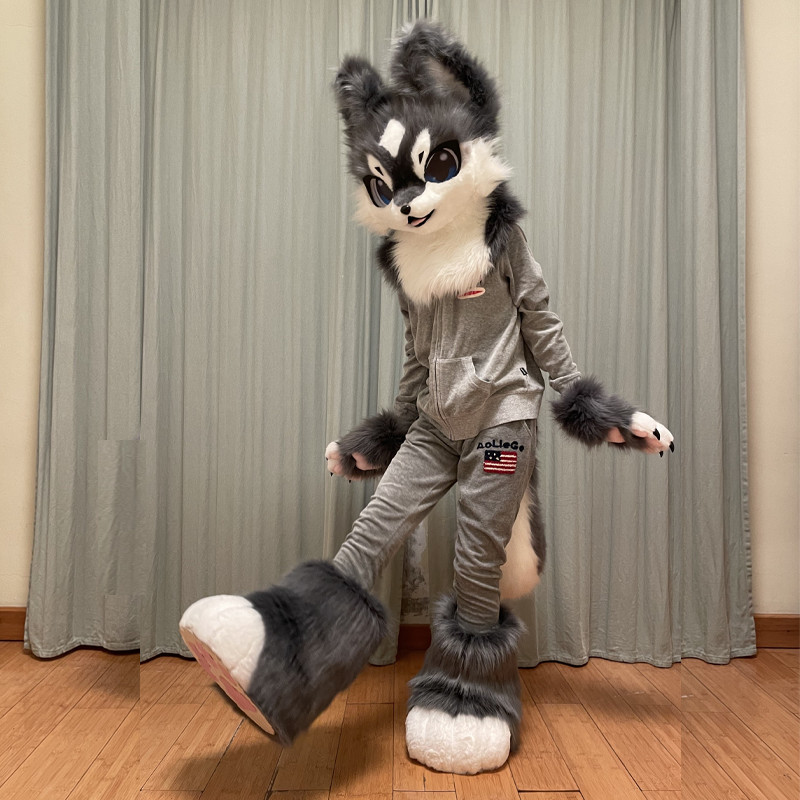 Fursuit head cheap animal head costume cat furry head cute dog head costume Halloween role-playing
