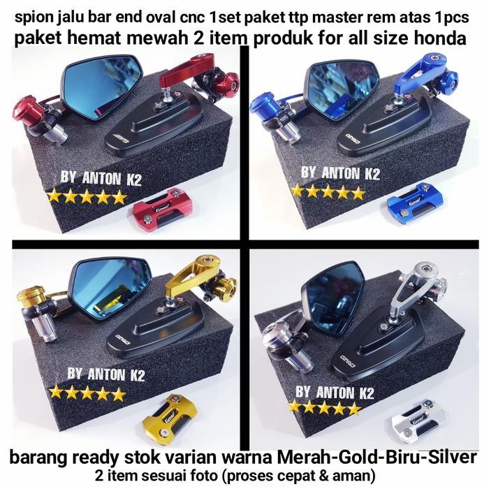 Ready Spion Jalu Oval/Bar End Variasi Motor Vario 110/Vario 125/Vario 150