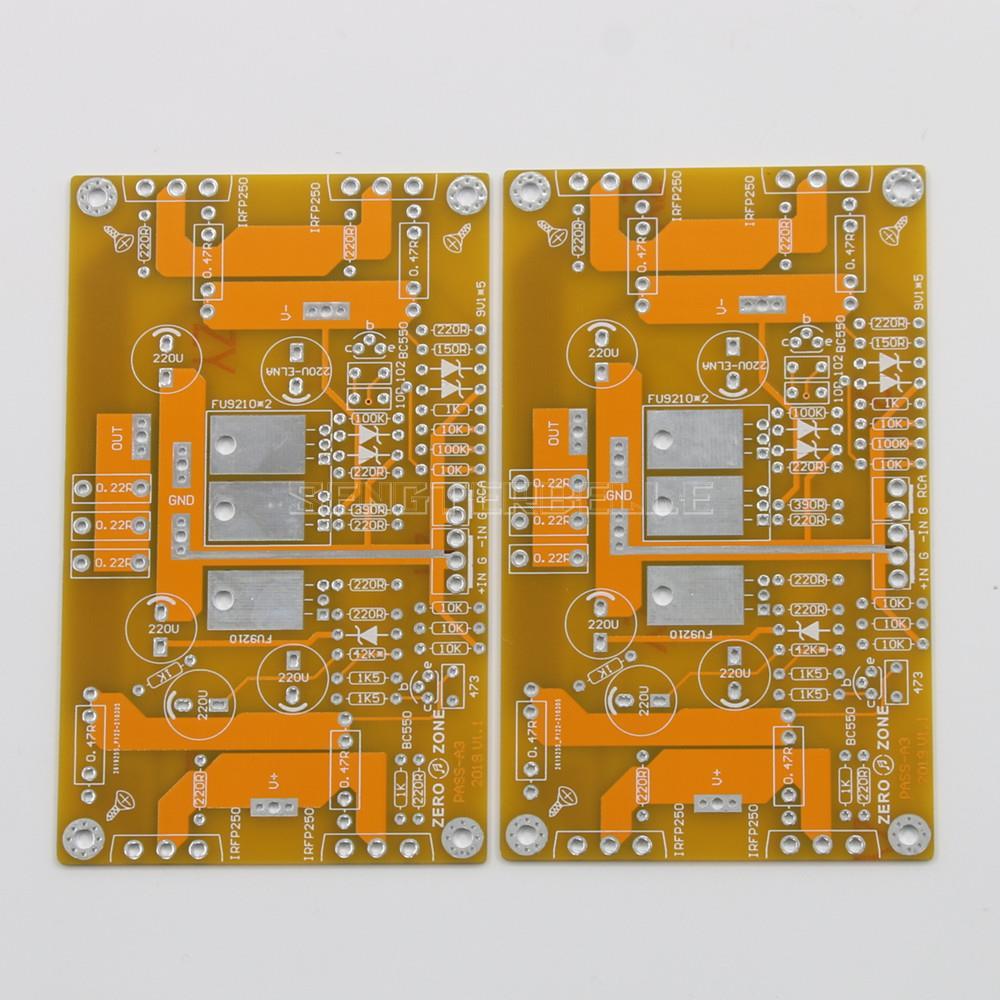 1 Pair PASS A3 Single-ended Class A Audio Power Amplifier Board PCB DIY HiFi Stereo Sound Amp