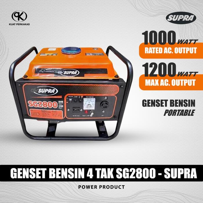 SUPRA genset SG 2800 genset bensin 4 tak 1200 Watt