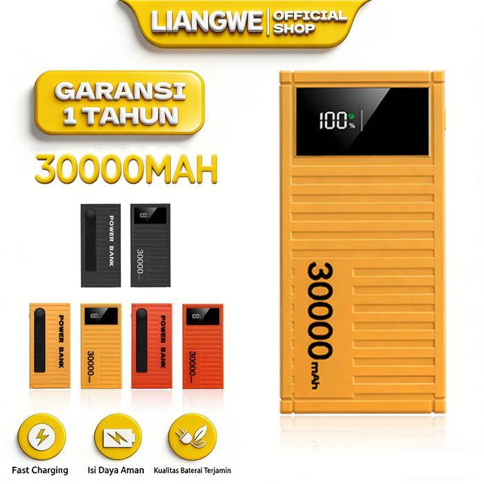 LIANGWE LENTIVEN Powerbank 30000 mAh Mini Fast Charging LED DISPLAY