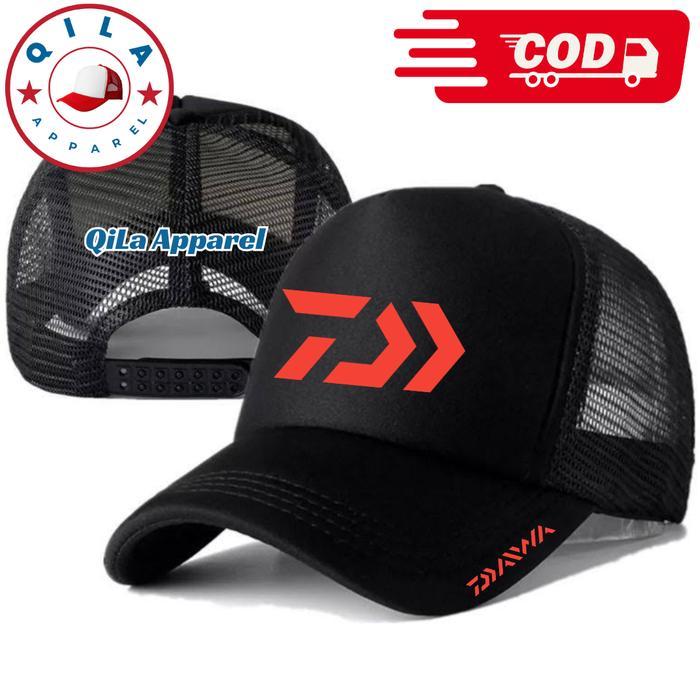 QiLa Apparel Topi Trucker DAIWA - Topi Distro DAIWA Logo - Topi DAIWA Premium - Topi Jaring Pria