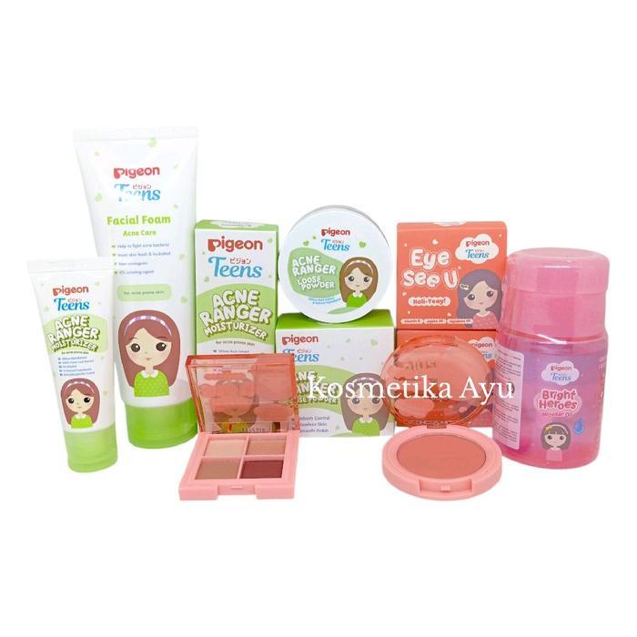 Paket Pigeon Make Up Untuk Anak - Anak/Paket Make Up Lengkap Bedak Eyeshadow Blush On